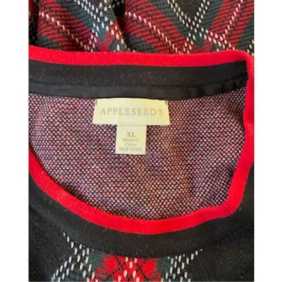 Appleseeds Plaid Pullover Sweater Sz - Picture 5 of 13